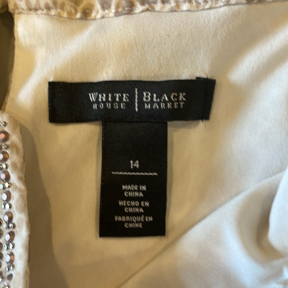 White House Black Market Woman’s 14 Snake Print Shift Dress - Picture 3 of 7